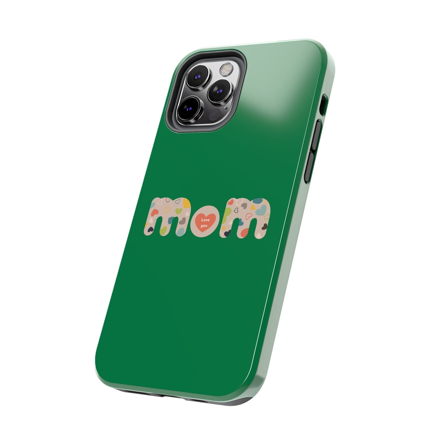 Tough Phone Cases, "Mom6" Green