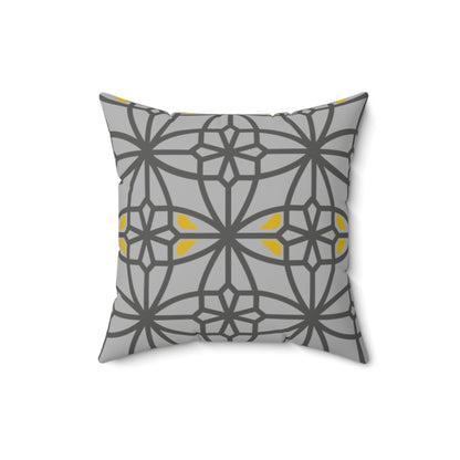 Spun Polyester Square Pillow, MODEL B-P-30 GRAY