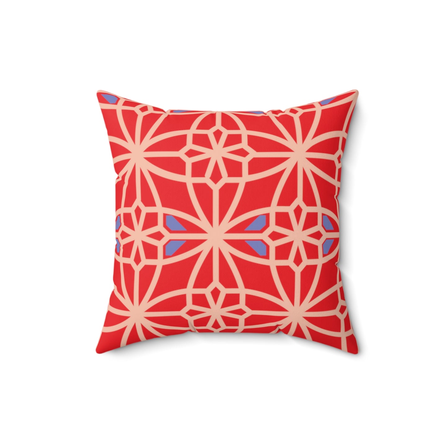 Spun Polyester Square Pillow, MODEL B-P-29 RED