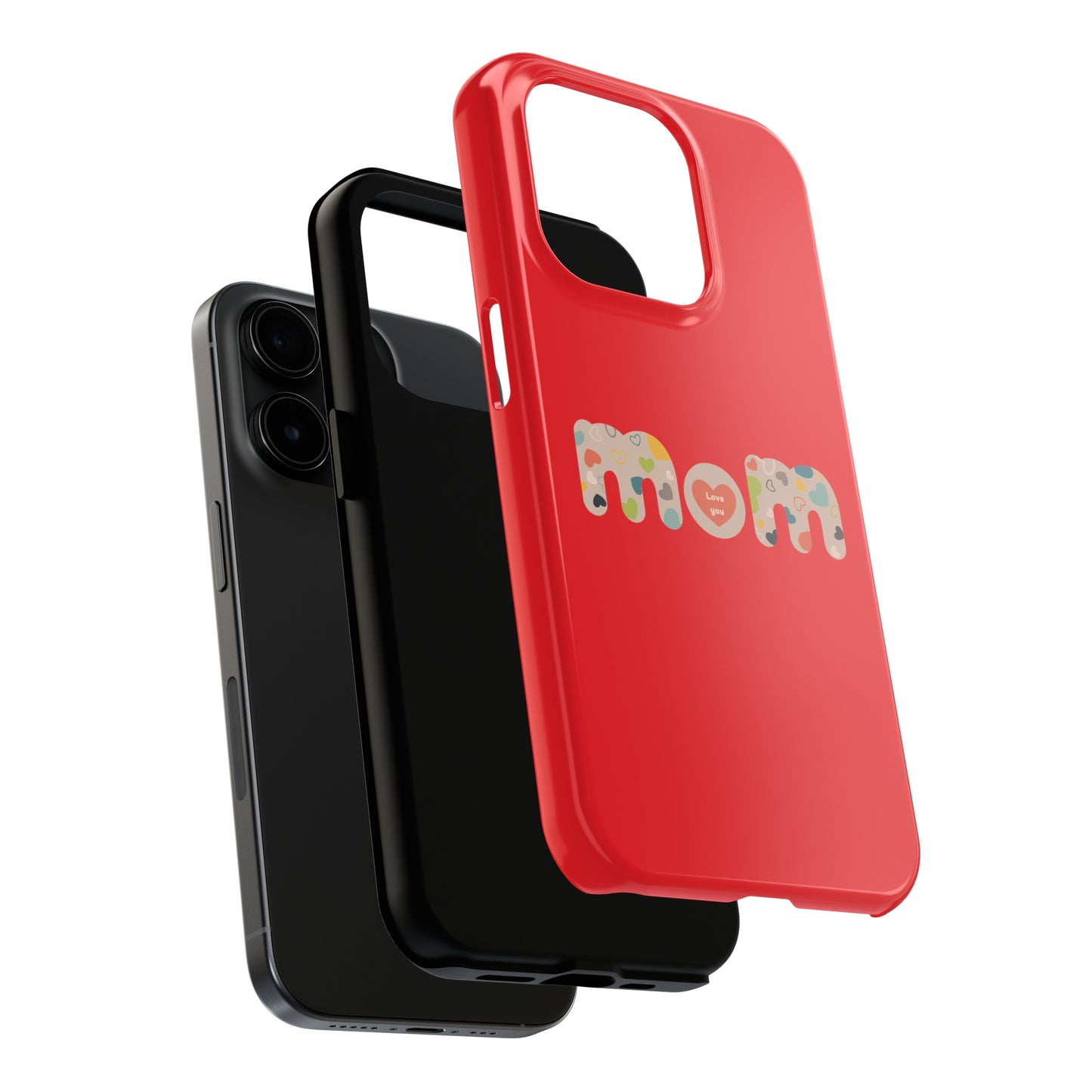 Tough Phone Cases, "Mom6" Red