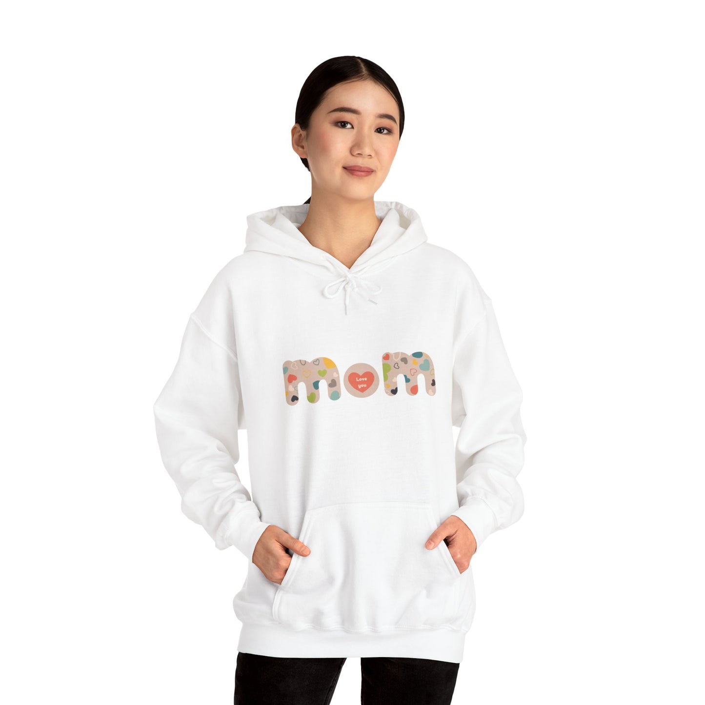 Unisex Heavy Blend™ Hooded Sweatshirt, Model "Mom6"