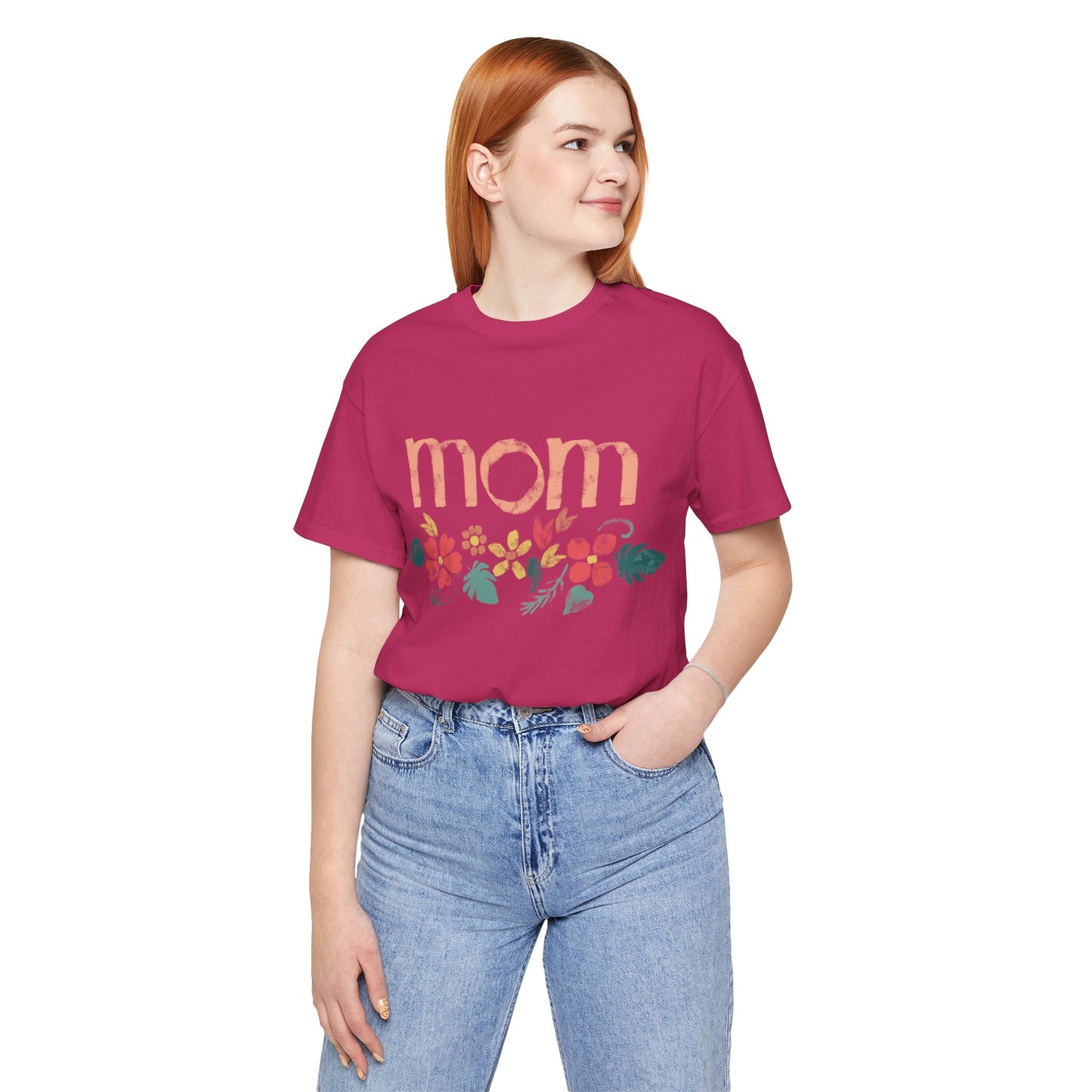 Unisex Jersey Short Sleeve Tee, Model "Mom3"