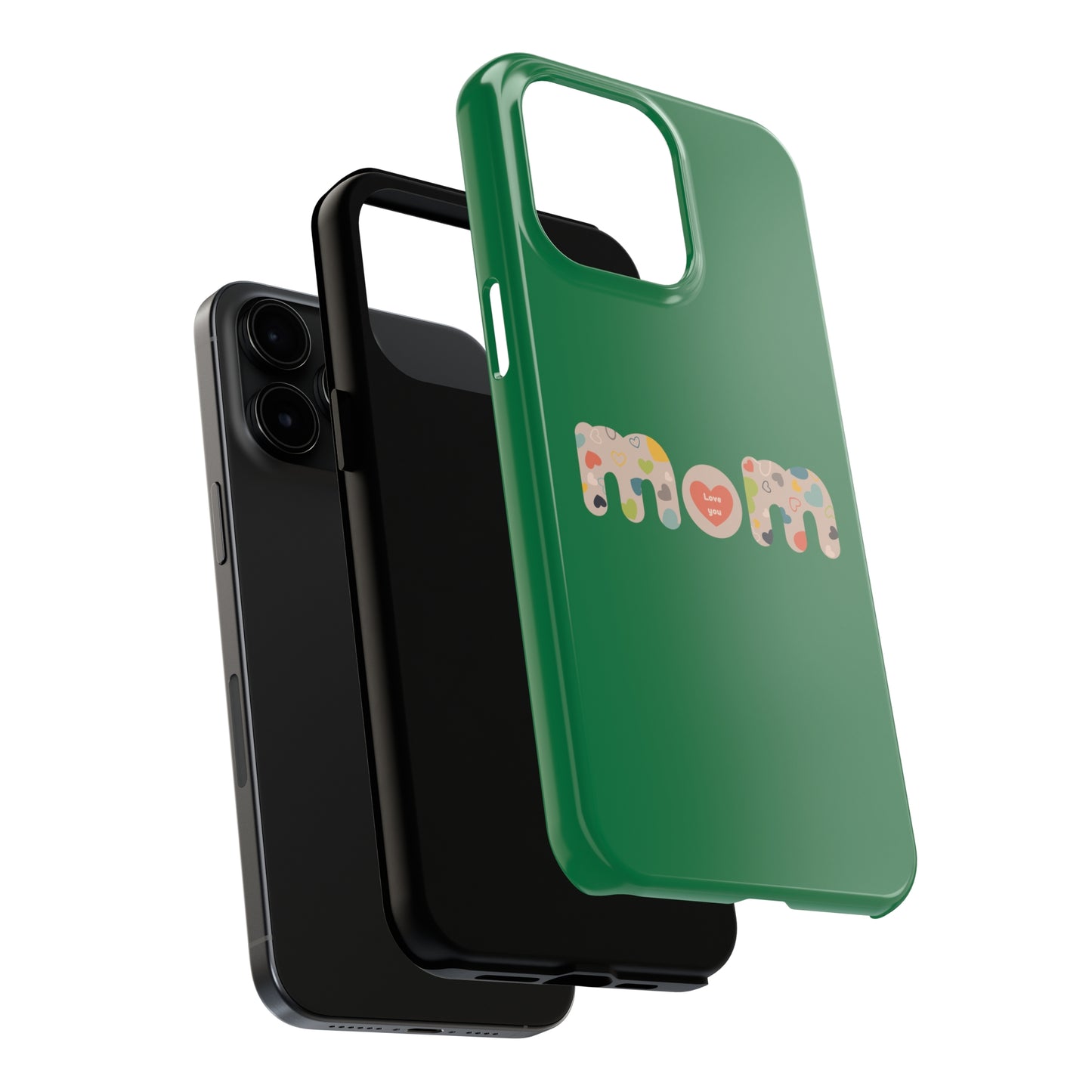 Tough Phone Cases, "Mom6" Green