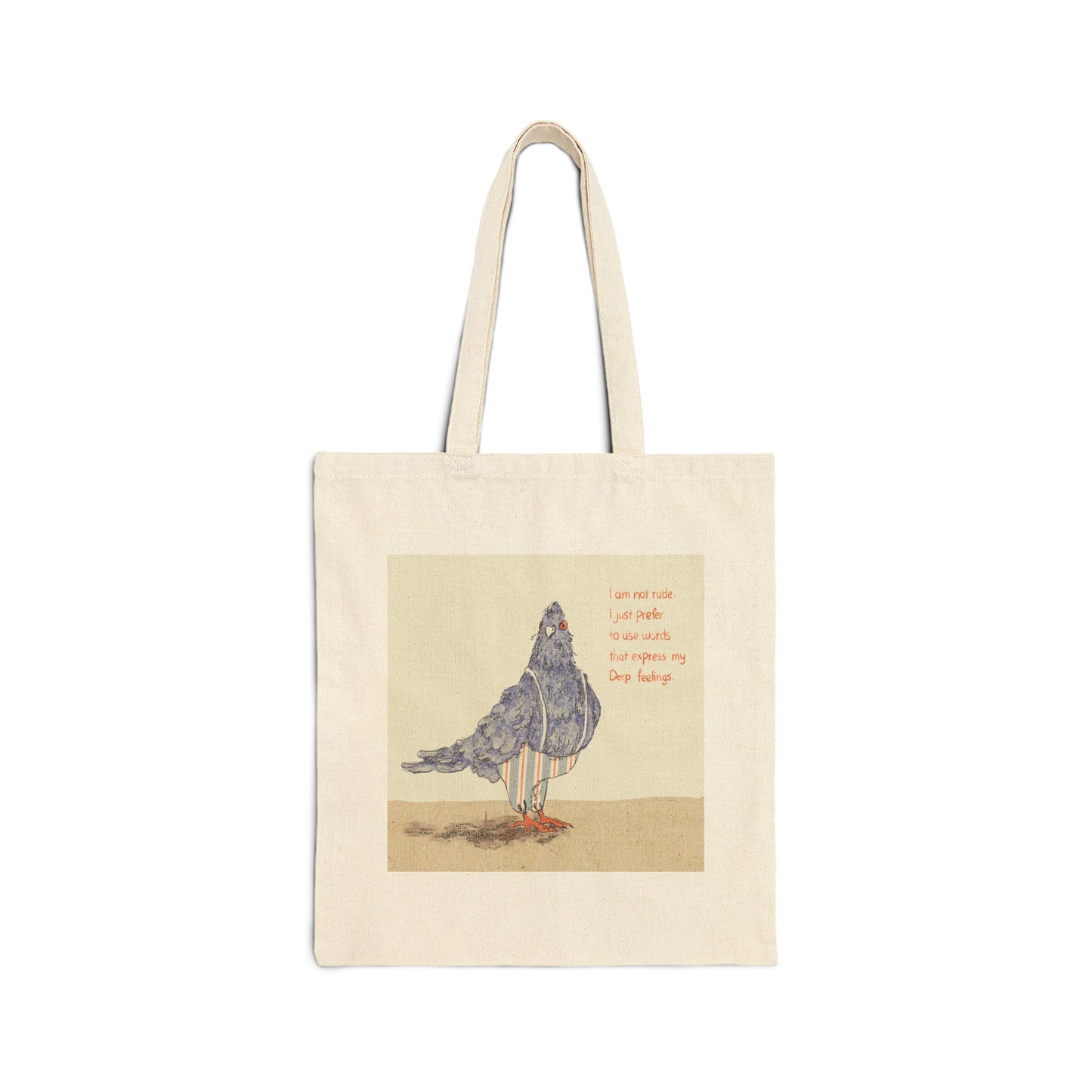 Cotton Canvas Tote Bag, Model D-4