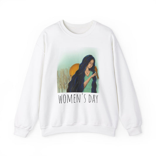 Women's Day Inspiration Crewneck Sweatshirt, Gift for Her, Cozy Women's Apparel, Unisex Sweatshirt, March 8th Celebration