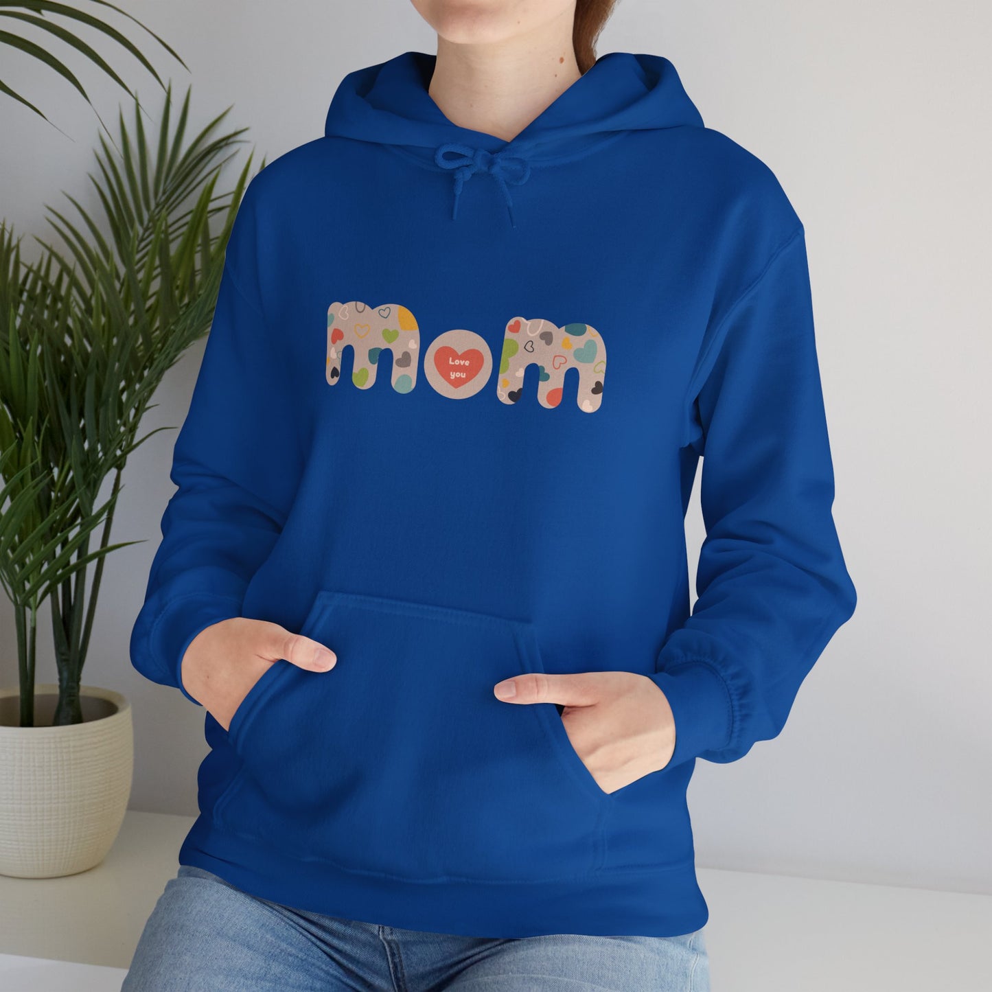 Unisex Heavy Blend™ Hooded Sweatshirt, Model "Mom6"