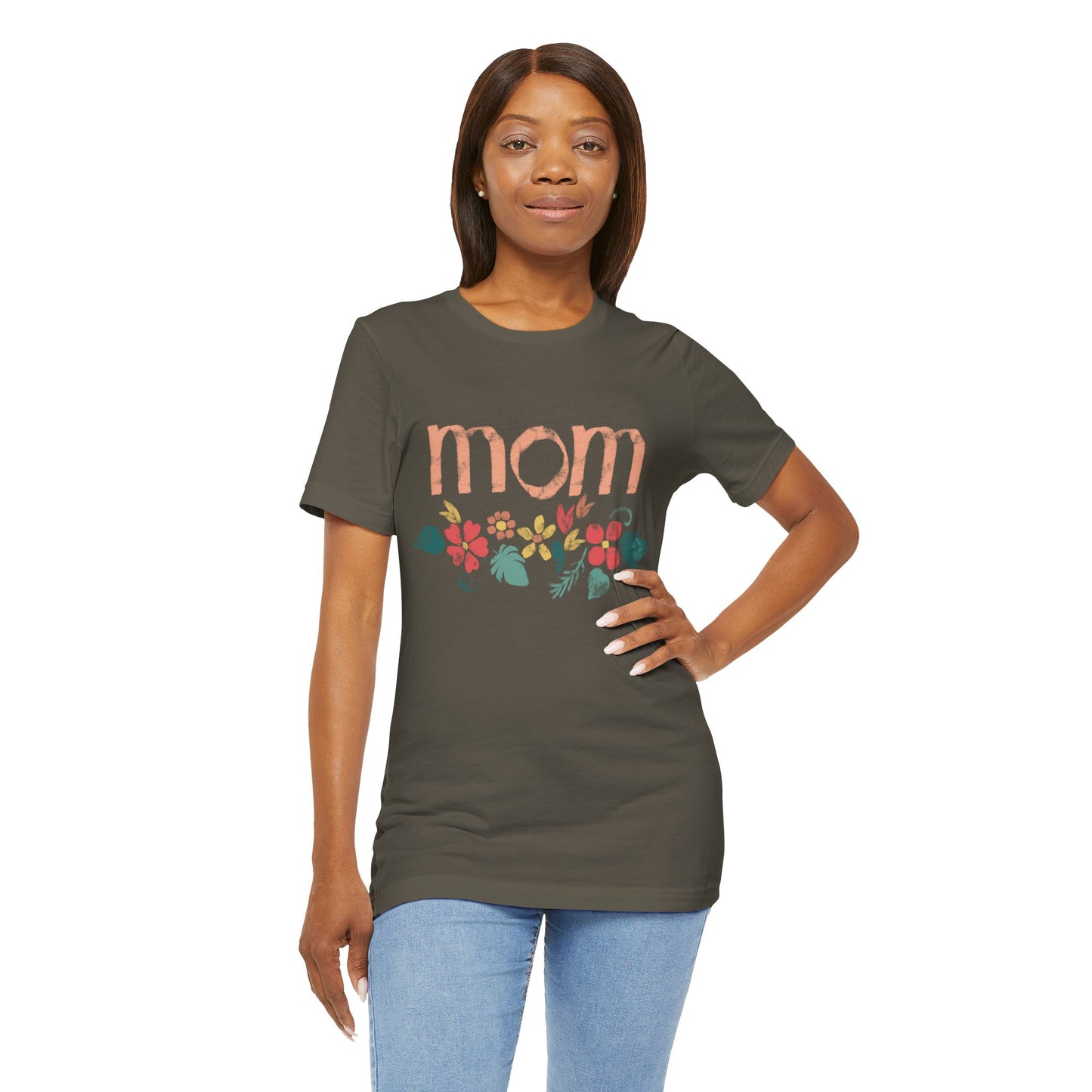 Unisex Jersey Short Sleeve Tee, Model "Mom3"