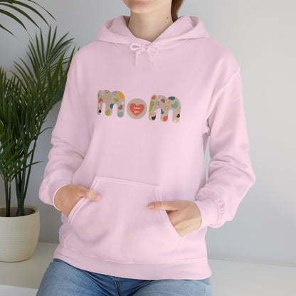 Unisex Heavy Blend™ Hooded Sweatshirt, Model "Mom6"