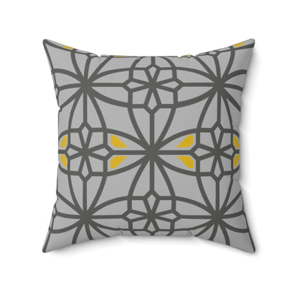 Spun Polyester Square Pillow, MODEL B-P-30 GRAY