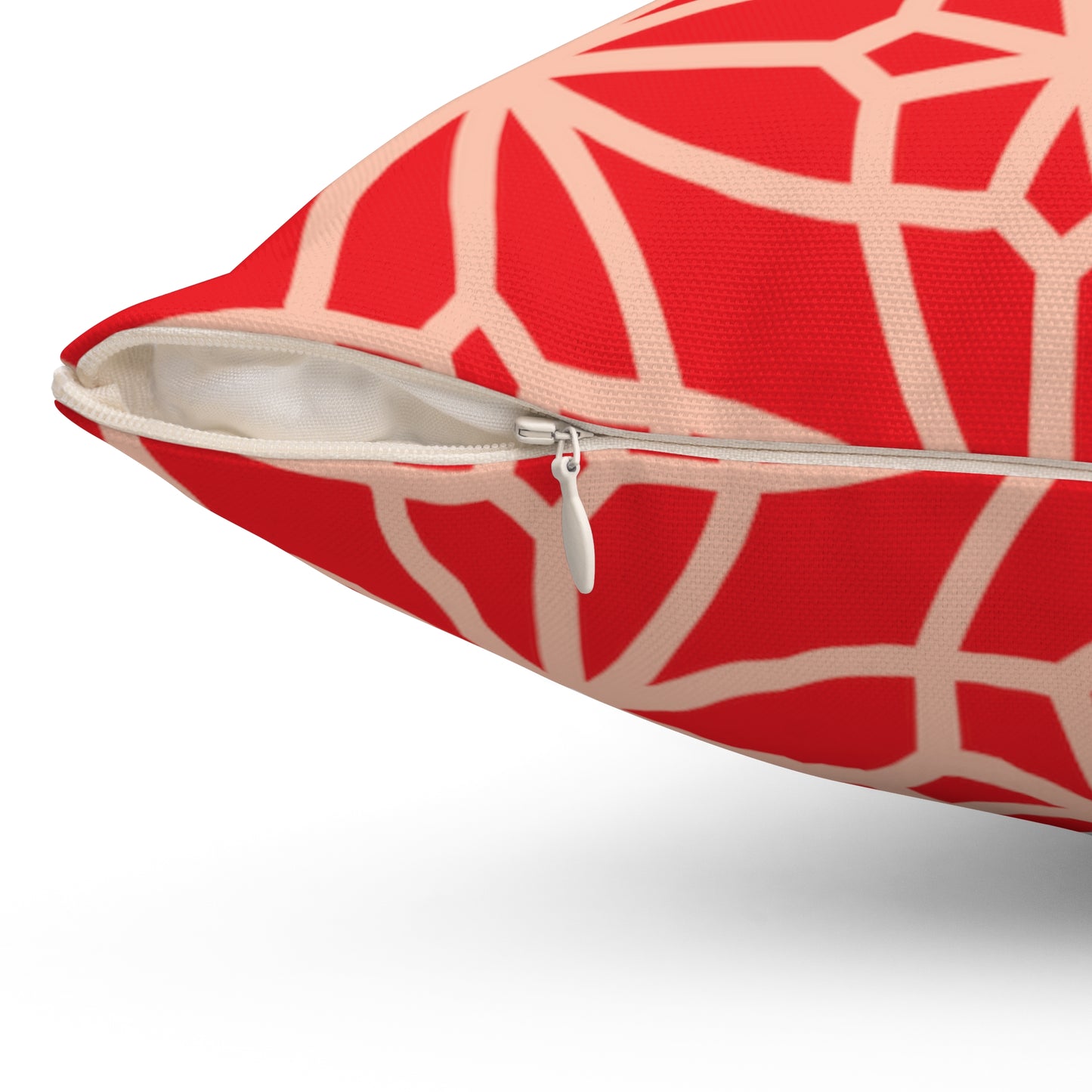 Spun Polyester Square Pillow, MODEL B-P-29 RED