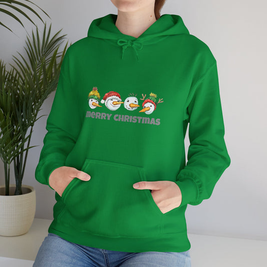 Funny Merry Christmas hoodie, cute hoodie, hoodie christmas gifts, women's Christmas hoodie, winter gift for men, Christmas snowman