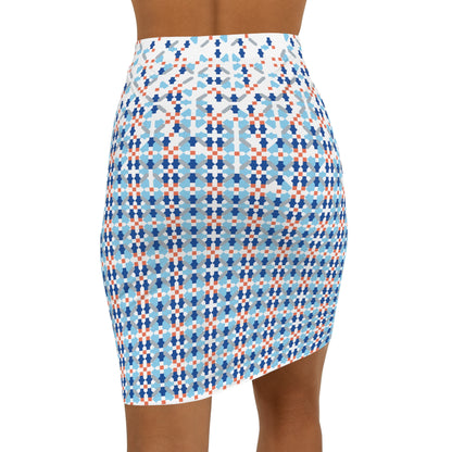 Copy of Women's Mid-Waist Pencil Skirt (AOP), Model B-P-26