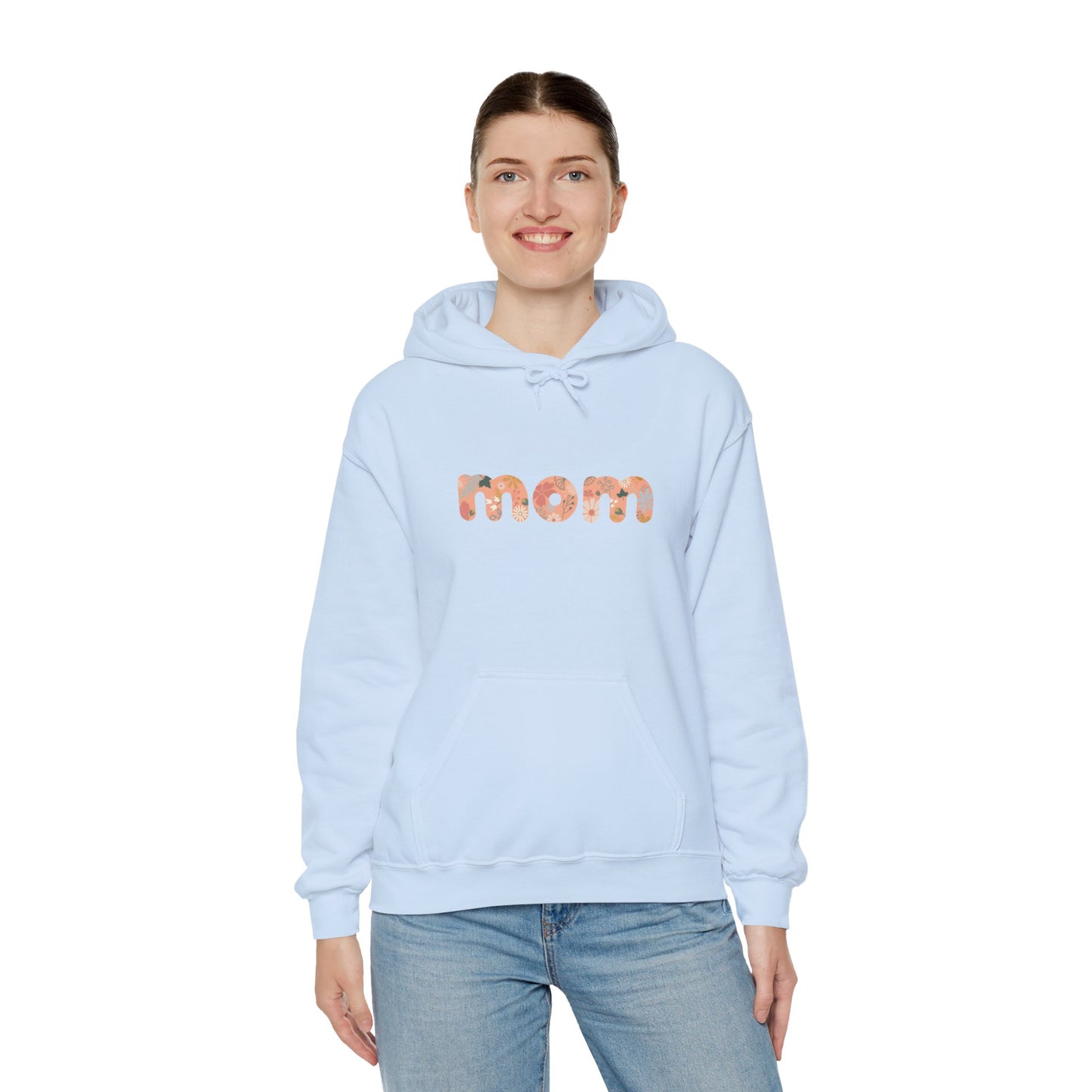 Unisex Heavy Blend™ Hooded Sweatshirt, Model "Mom2"