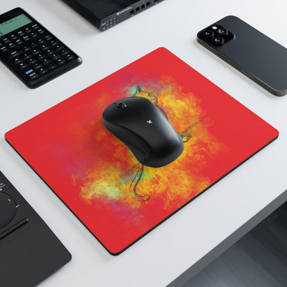 Rectangular Mouse Pad Model "Pishi" Red