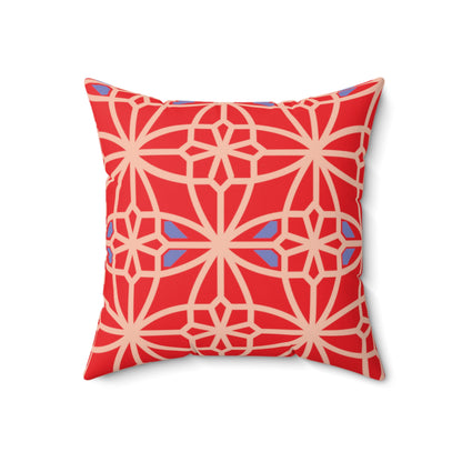 Spun Polyester Square Pillow, MODEL B-P-29 RED