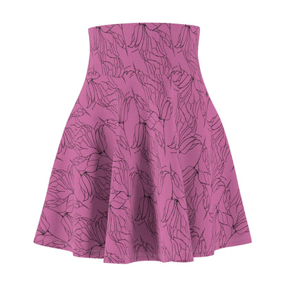 Women's Skater Skirt, MODEL B-P-9 PINK