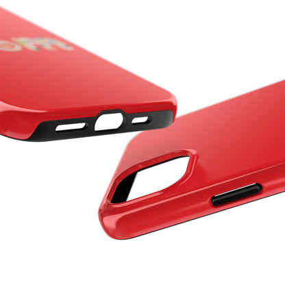 Tough Phone Cases, "Mom6" Red