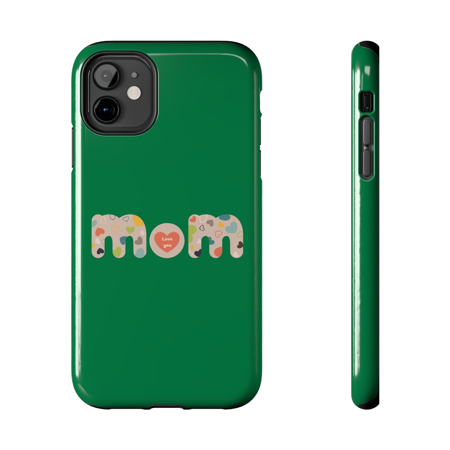 Tough Phone Cases, "Mom6" Green