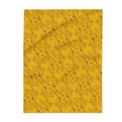 Arctic Fleece Blanket, MODEL B-P-33 YELOW