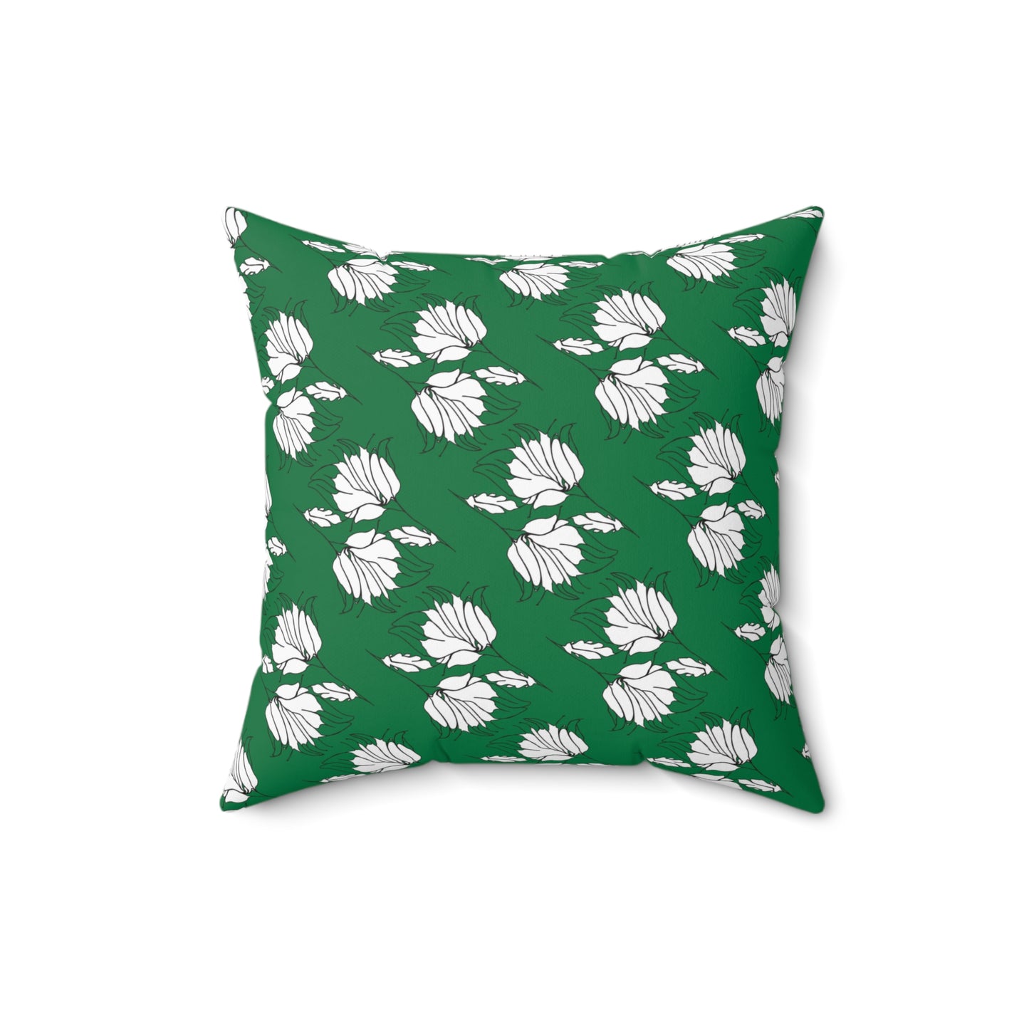 Spun Polyester Square Pillow, MODEL B-P-34 green