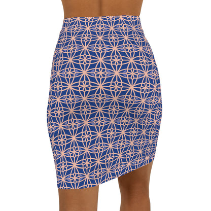 Women's Mid-Waist Pencil Skirt (AOP), Model B-P-29