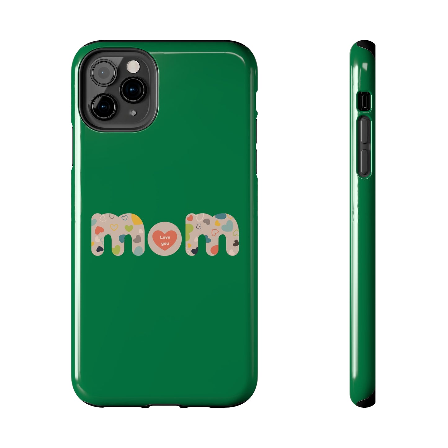 Tough Phone Cases, "Mom6" Green