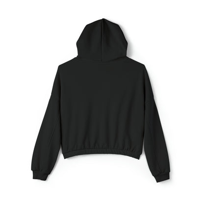 Women's Cinched Bottom Hoodie, "WOMAN"