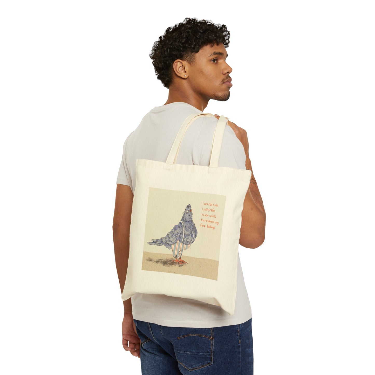 Cotton Canvas Tote Bag, Model D-4