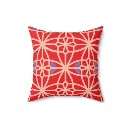 Spun Polyester Square Pillow, MODEL B-P-29 RED