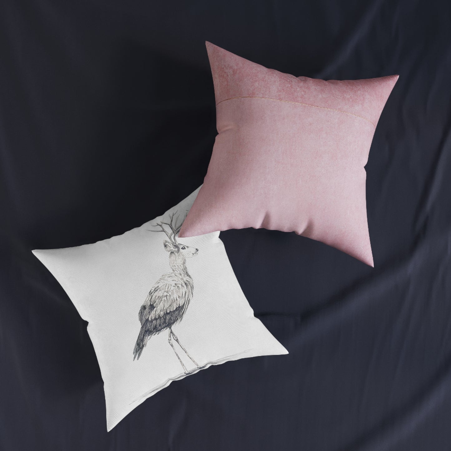 Square Pillow - Pink Back Model "Gavazon"