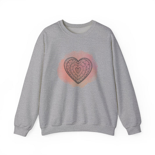 Valentine Gifted For Girlfriends, Lovely Gift For Women's Valentine, Unisex Sweatshirt Perfectly Gifted For Her, Hearts Sweatshirt, Trend