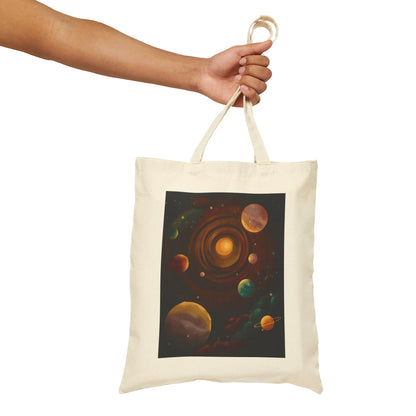 Cotton Canvas Tote Bag, Model Astronomy