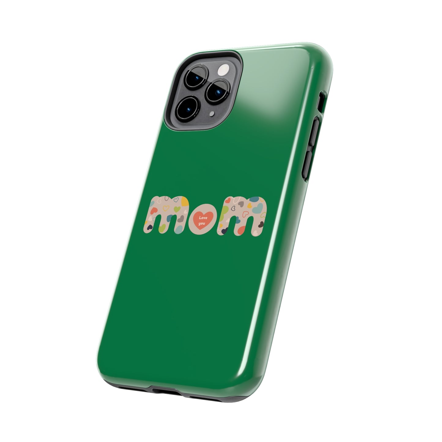 Tough Phone Cases, "Mom6" Green