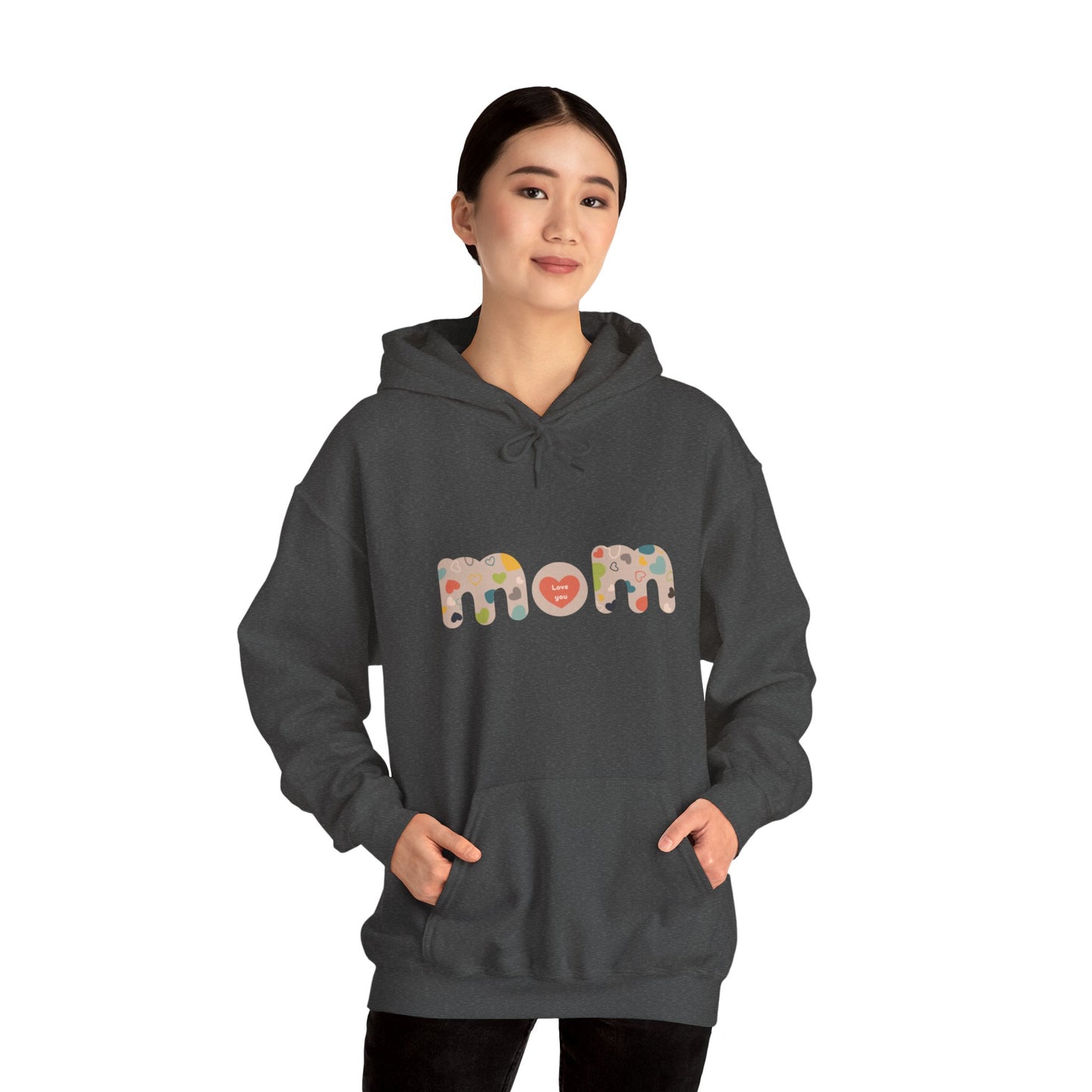 Unisex Heavy Blend™ Hooded Sweatshirt, Model "Mom6"