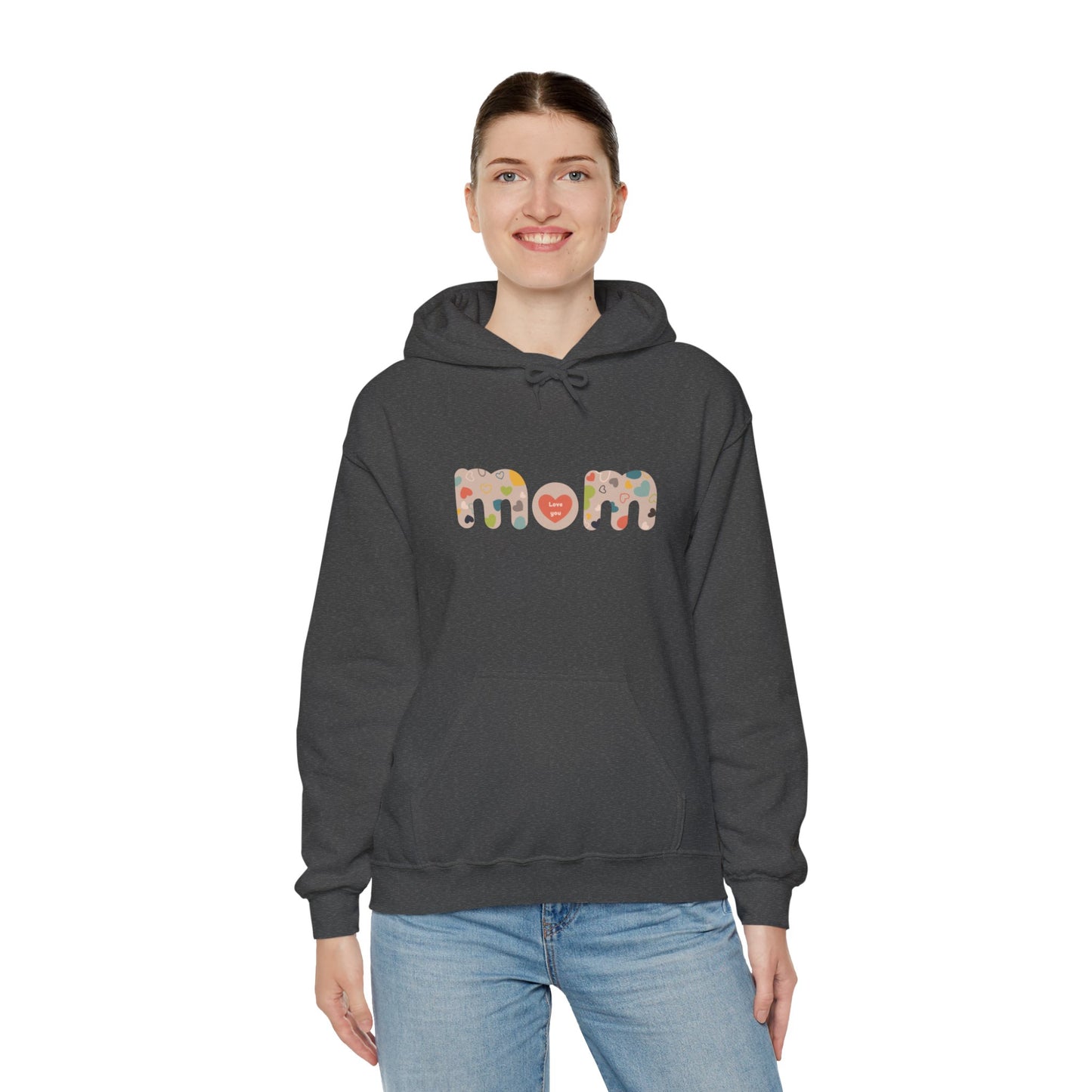 Unisex Heavy Blend™ Hooded Sweatshirt, Model "Mom6"