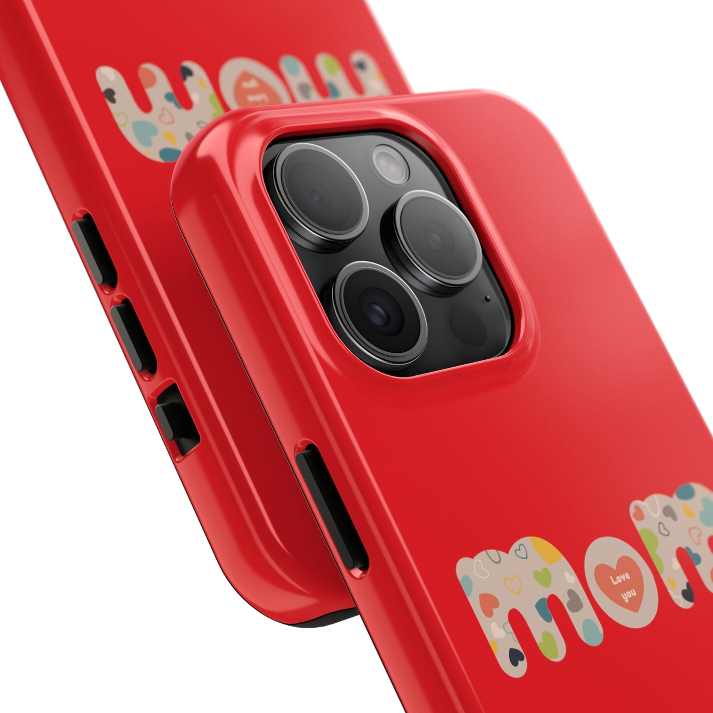 Tough Phone Cases, "Mom6" Red