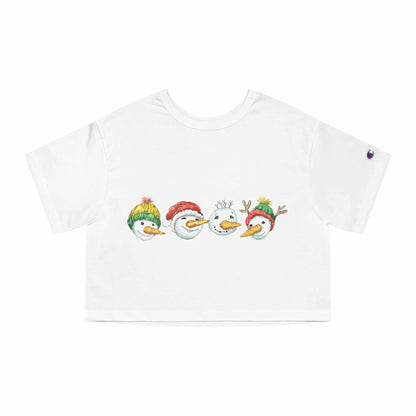 Christmas Snowman Crop Top, Women Crop Top Gift, Christmas Gifts For Her, Merry Christmas Crop top, Funny Xmas Gift, Trendy Croptop, For Her