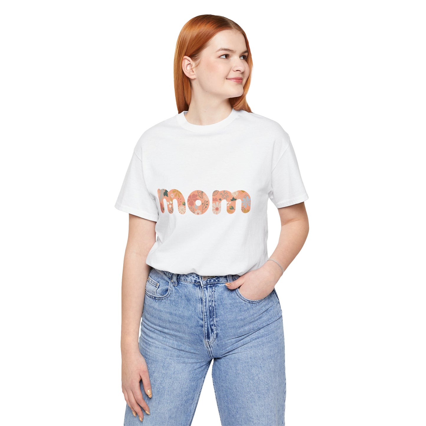 Unisex Jersey Short Sleeve Tee, Model "Mom2"