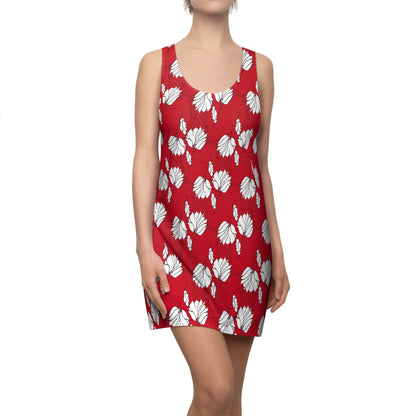 Women's Cut & Sew Racerback Dress (AOP), Model B-P-33 Red