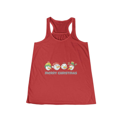 Eunny Christmas Snowman Tank Top, Cute Tank Top Gift For Holiday, Womens Christmas Top, Winter Gifts For Her, Xmas Top, Gift For Girlfriend