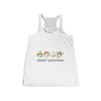 Eunny Christmas Snowman Tank Top, Cute Tank Top Gift For Holiday, Womens Christmas Top, Winter Gifts For Her, Xmas Top, Gift For Girlfriend