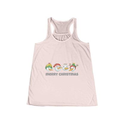 Eunny Christmas Snowman Tank Top, Cute Tank Top Gift For Holiday, Womens Christmas Top, Winter Gifts For Her, Xmas Top, Gift For Girlfriend