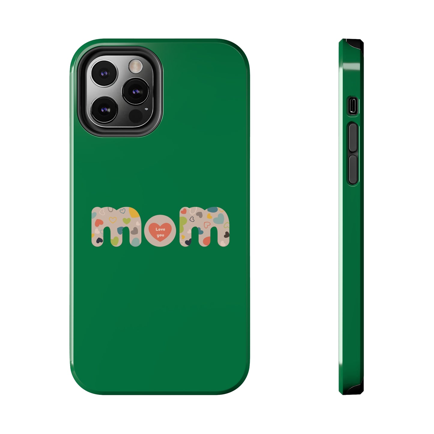 Tough Phone Cases, "Mom6" Green