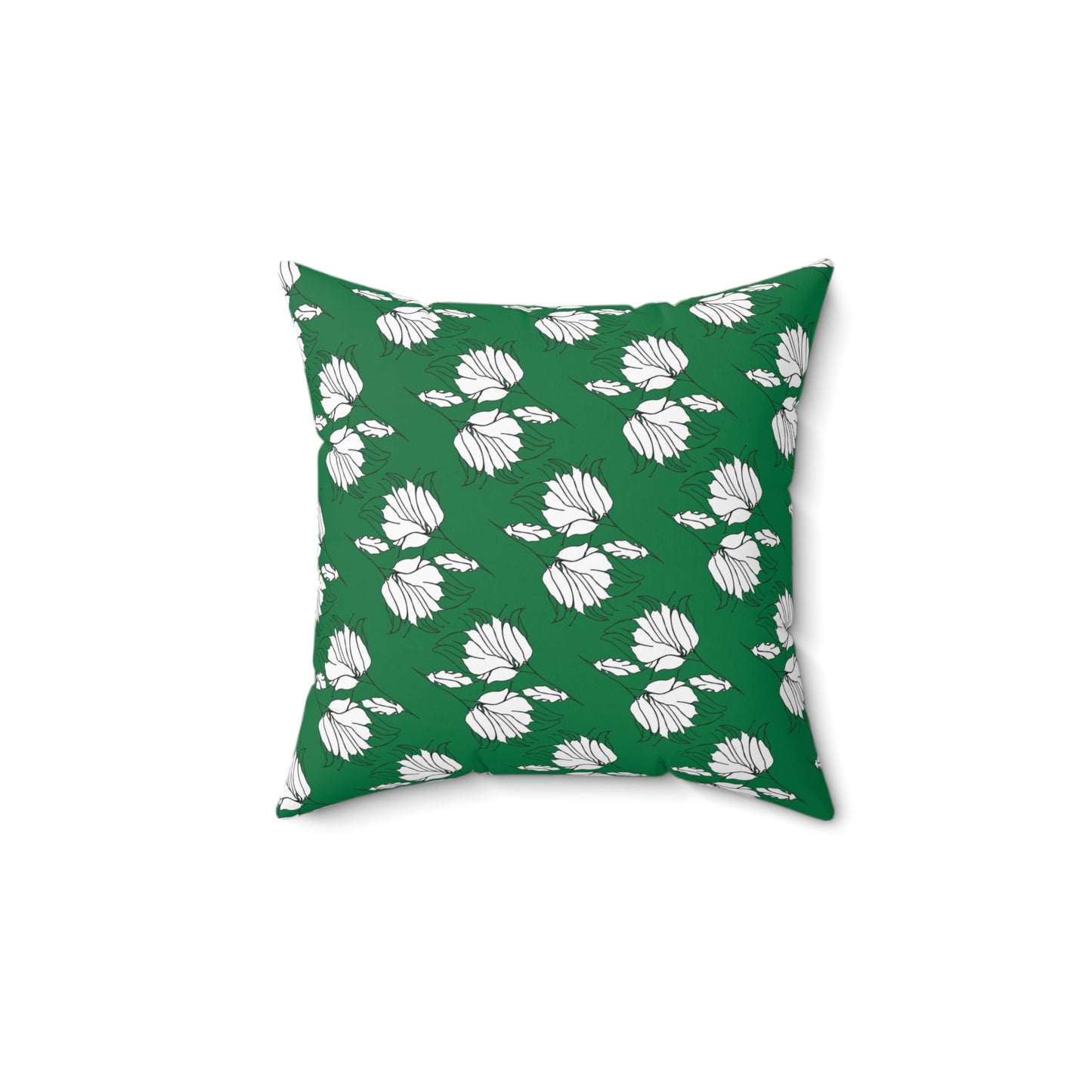 Spun Polyester Square Pillow, MODEL B-P-34 green