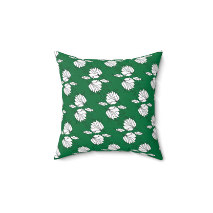 Spun Polyester Square Pillow, MODEL B-P-34 green