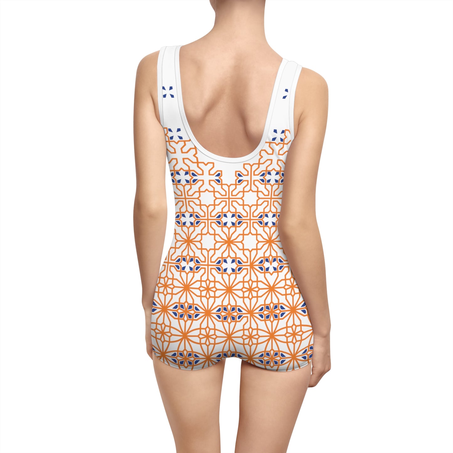 Women's Vintage Swimsuit (AOP), Model B-S-3