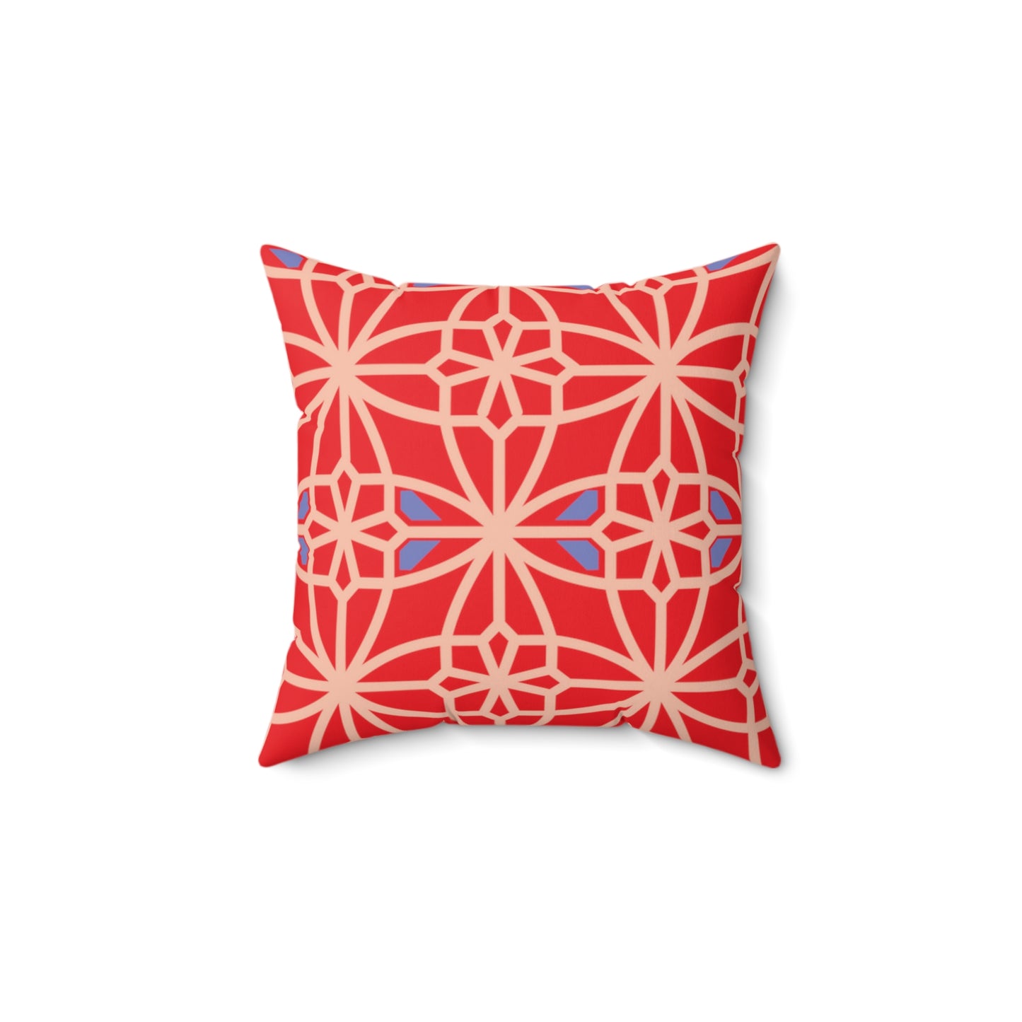 Spun Polyester Square Pillow, MODEL B-P-29 RED