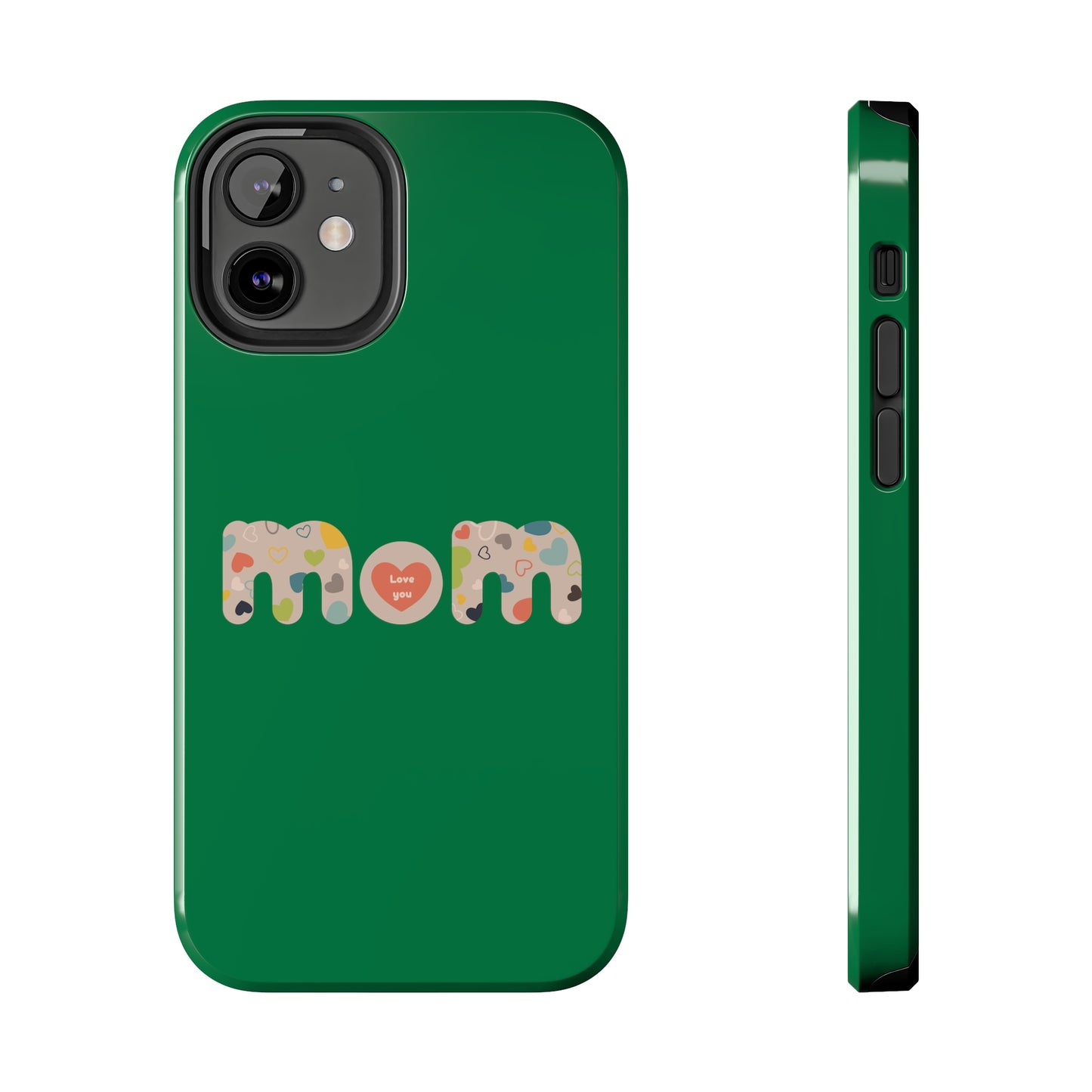 Tough Phone Cases, "Mom6" Green