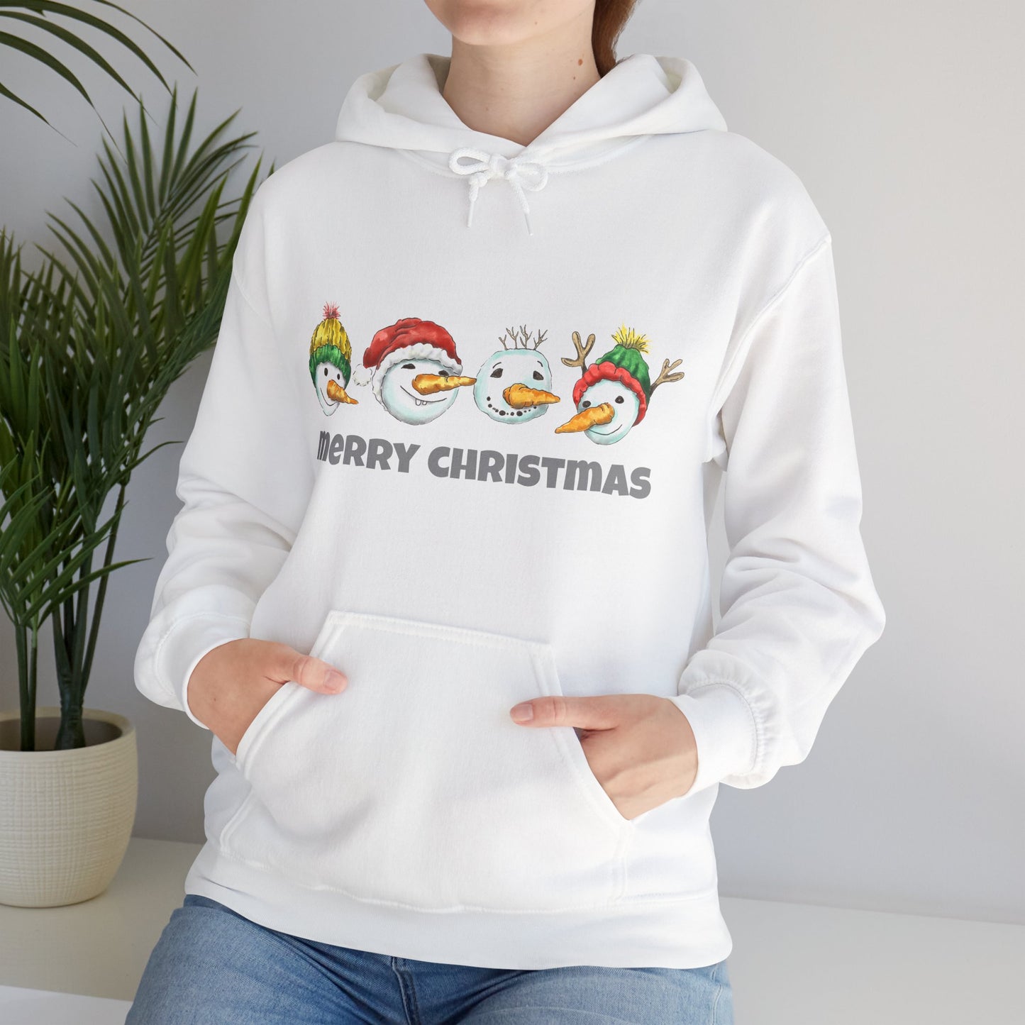 Funny Merry Christmas hoodie, cute hoodie, hoodie christmas gifts, women's Christmas hoodie, winter gift for men, Christmas snowman