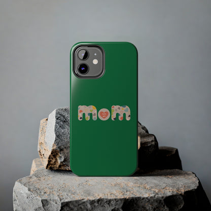 Tough Phone Cases, "Mom6" Green